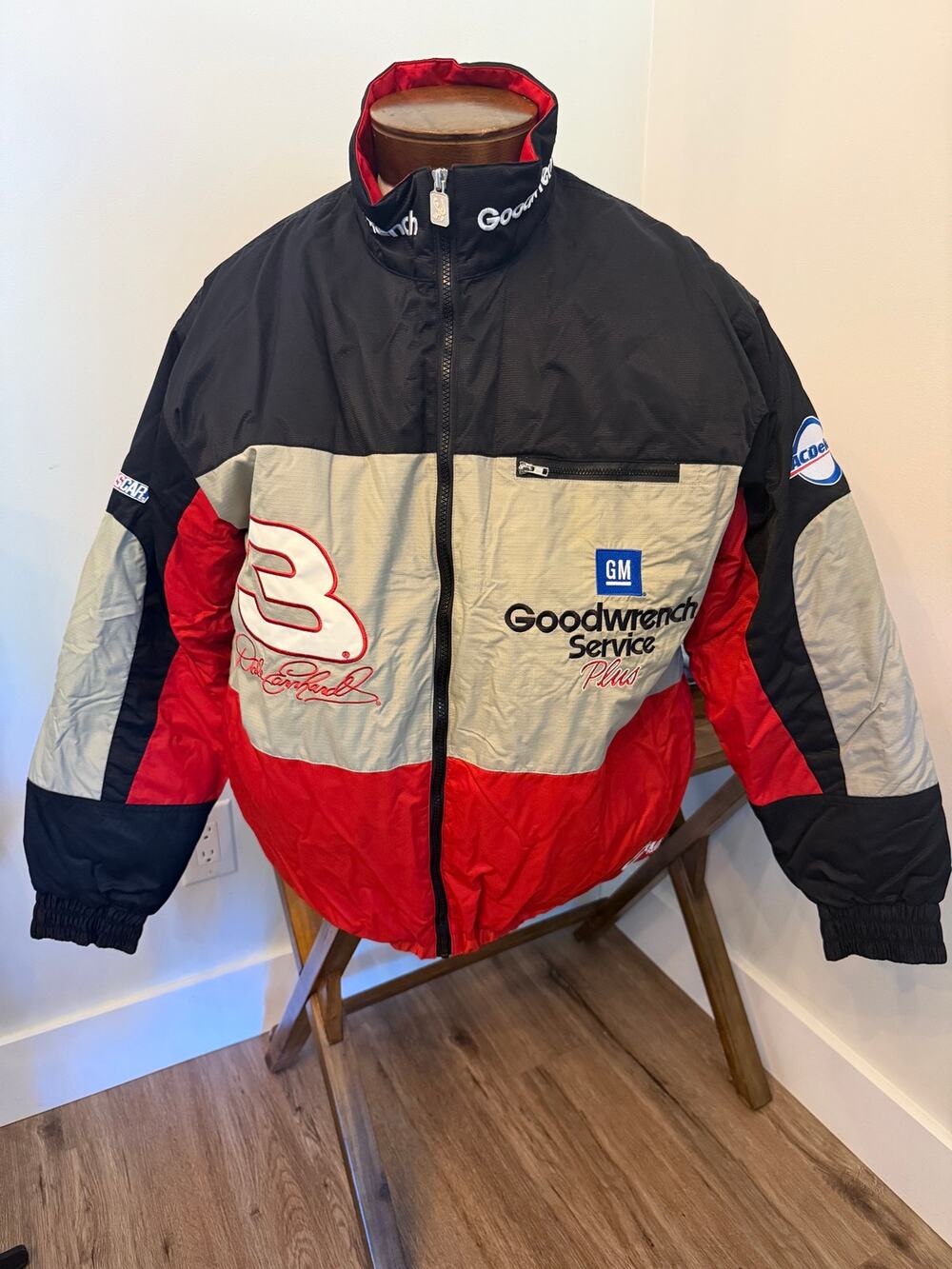 Vintage Chase Authentics Dale Earnhardt Sr Goodwrench Service Plus Jacket Size L